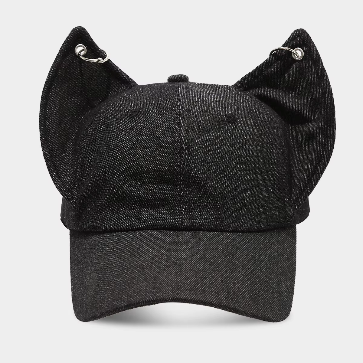 Casquette de Baseball avec oreilles Gog Y2k pour hommes et femmes, chapeau de Couple en Denim délavé