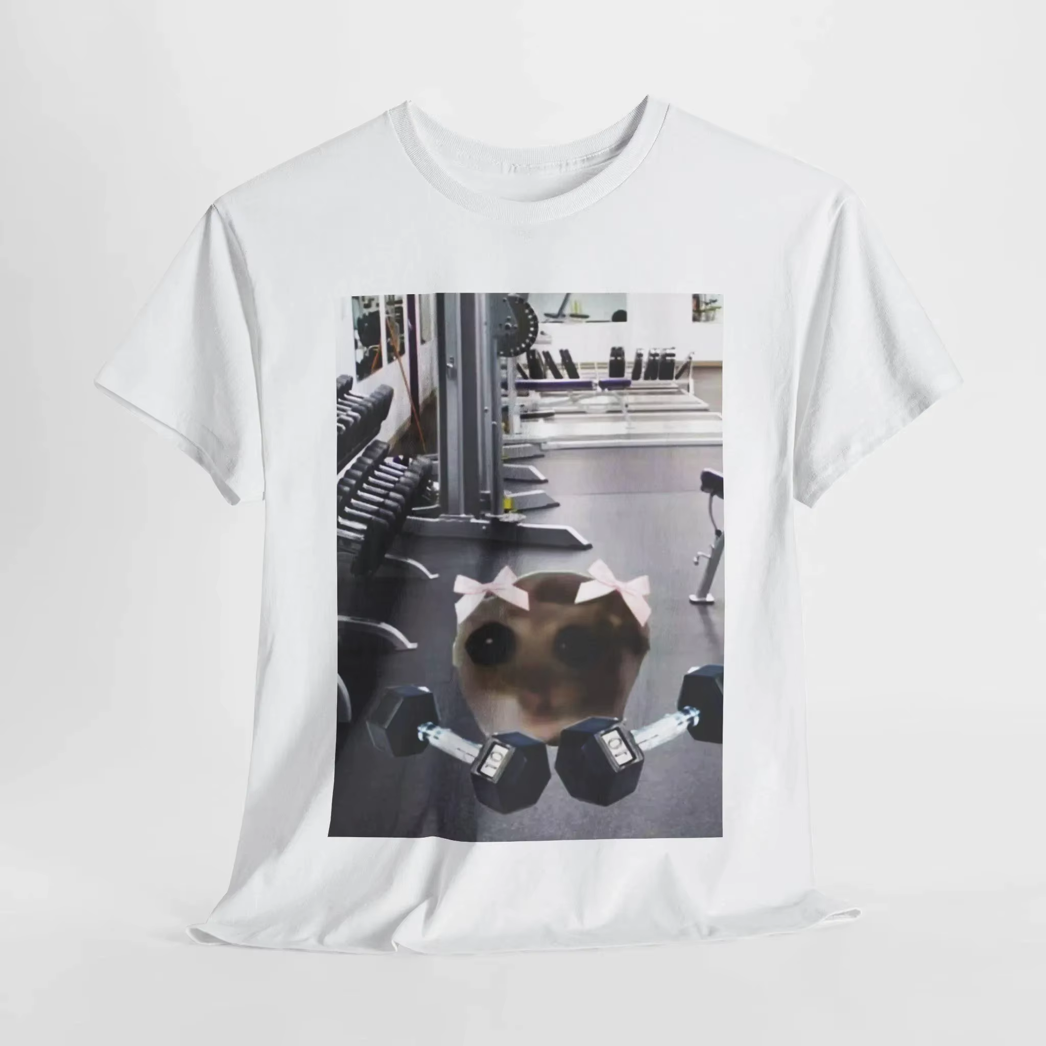 T-shirt à manches courtes pour hommes et femmes, avec image de hamster triste, amusant, style Y2k, v