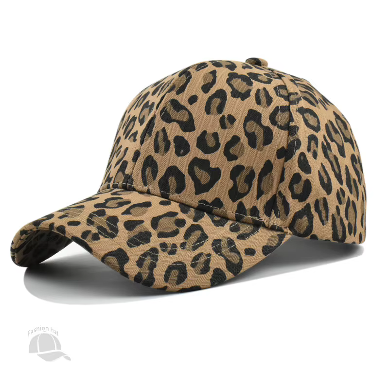 Casquette de baseball à imprimé léopard pour hommes et femmes, chapeau haut de forme rond, ombrage s