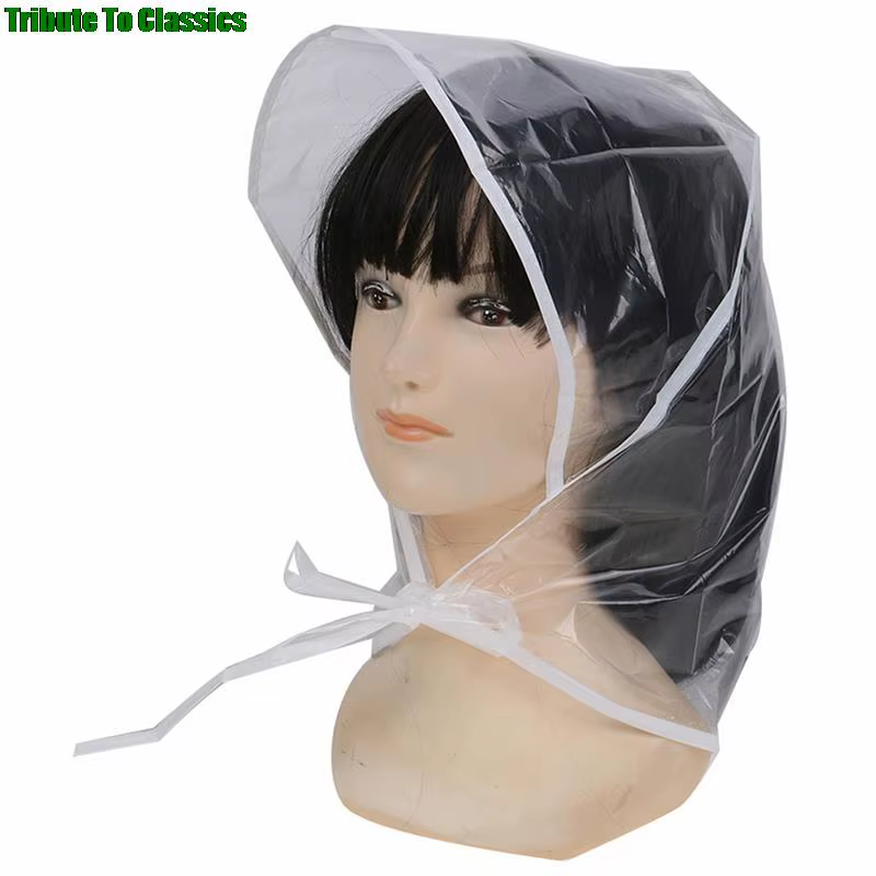 Chapeau de Pluie en Plastique Créatif pour Homme et Femme, Imperméable, Utilisation Universelle, Ran