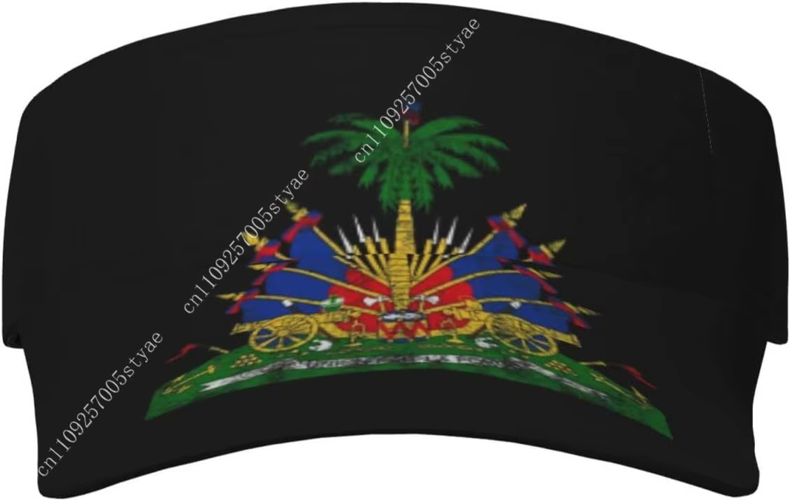 Haïti drapeau casquette homme femme Sport visière chapeau mode chapeau de soleil réglable en plein a