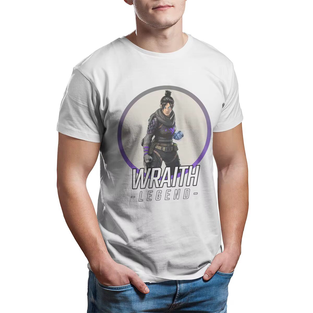 Wraith Legend Apex ATIONS met fin au jeu vidéo 100% Coton XL-6XL vintage T-shirt imprimé grande tail