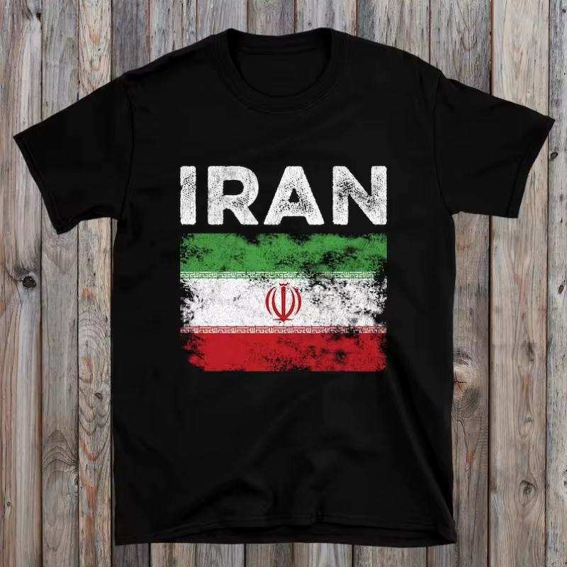 T-shirt graphique iranien Feel DistMurcia pour homme, col rond, manches courtes, décontracté, classi