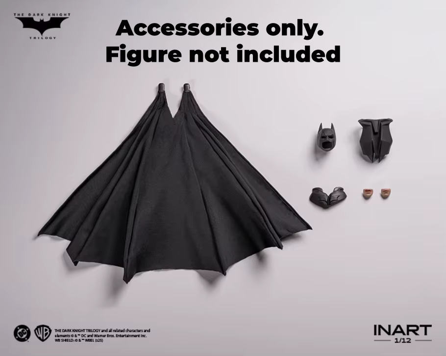 Figurine articulée INART Batman The Dark Knight Rises à l'échelle 1/12 avec pack d'accessoires pour 
