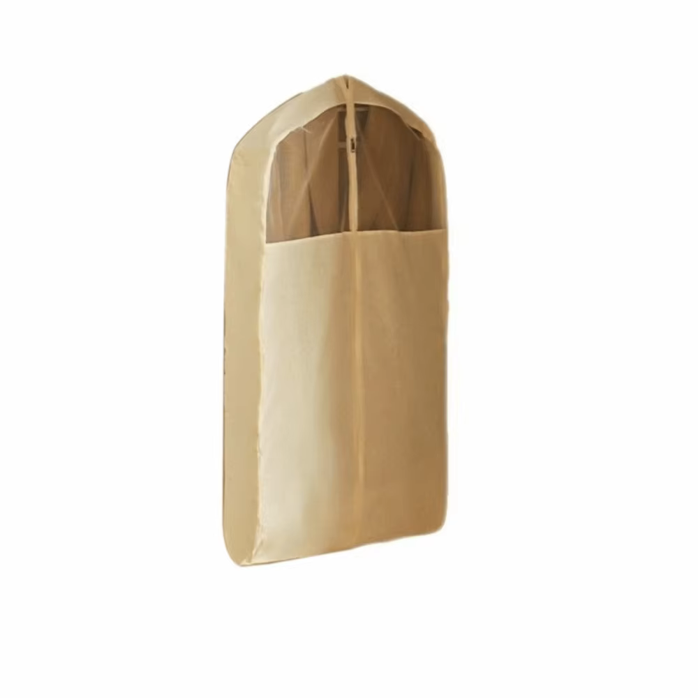 Housse de protection épaisse en coton et lin pour vêtements, sac à vêtements transparent anti-poussi