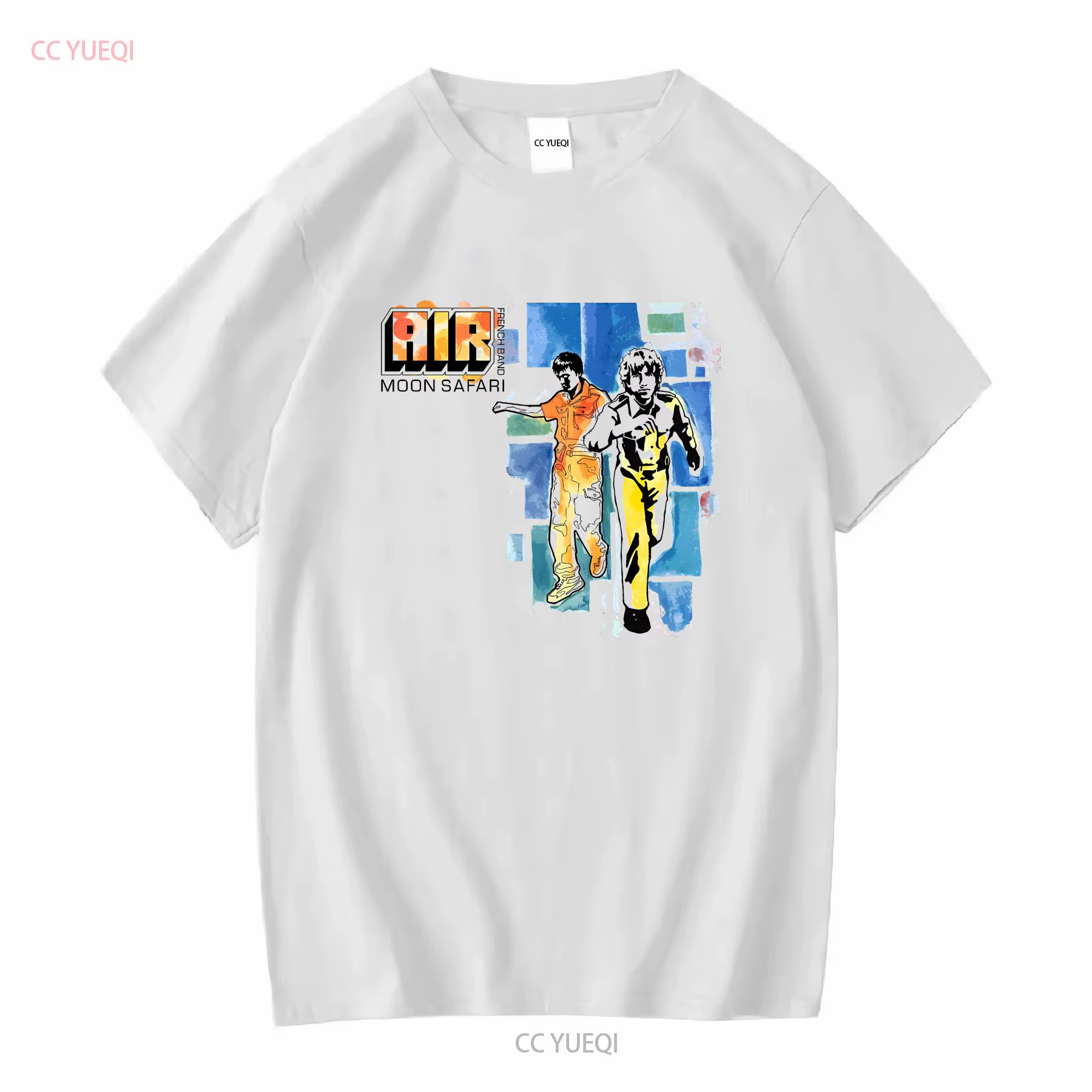AIR BAND Moon Safari T Shirt Full Size S 5XL SN204 manches longues ou courtes vintage Graphique déla