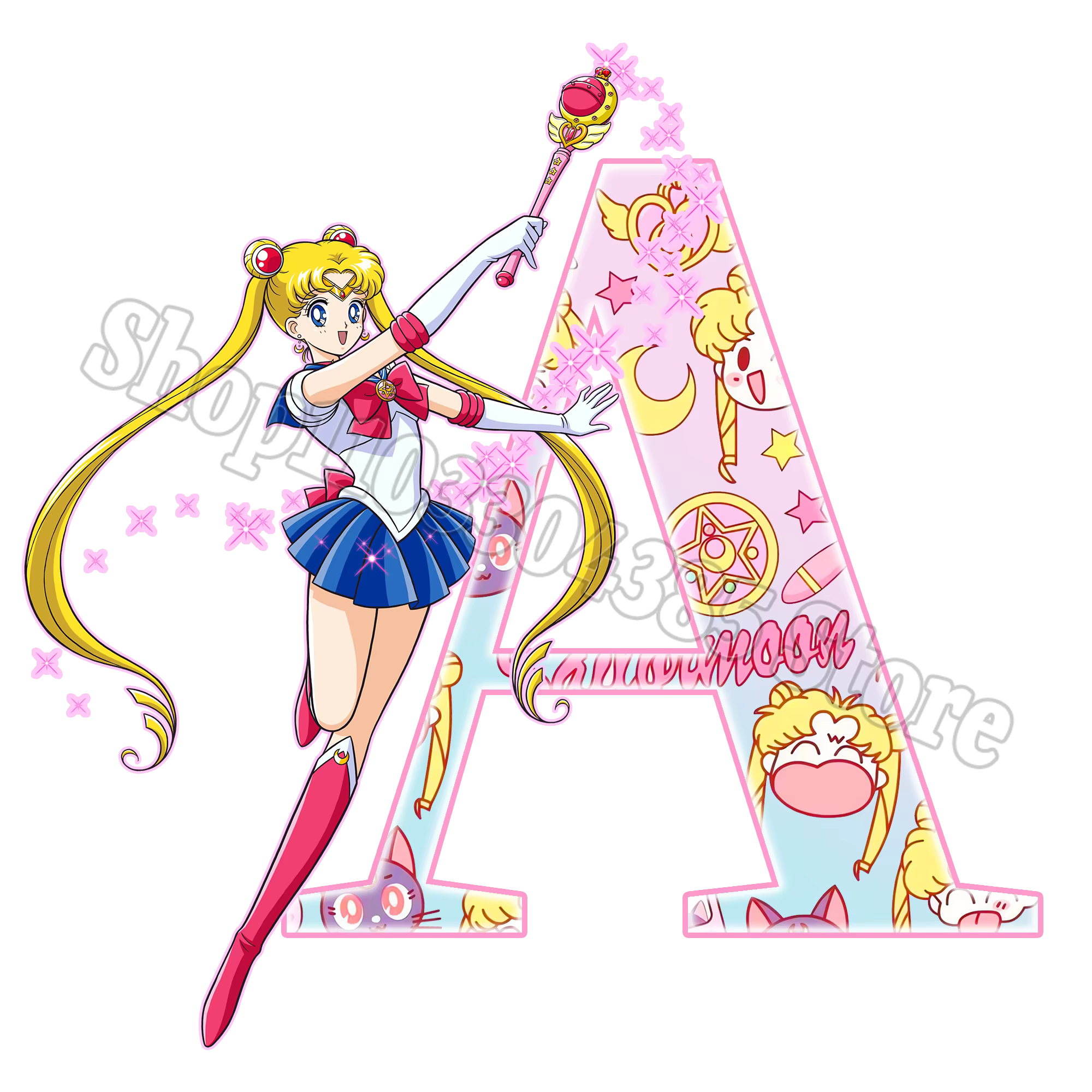 Casquette de baseball Sailor Moon pour femme, chapeau de soleil avec lettres A-Z, pour filles, sport