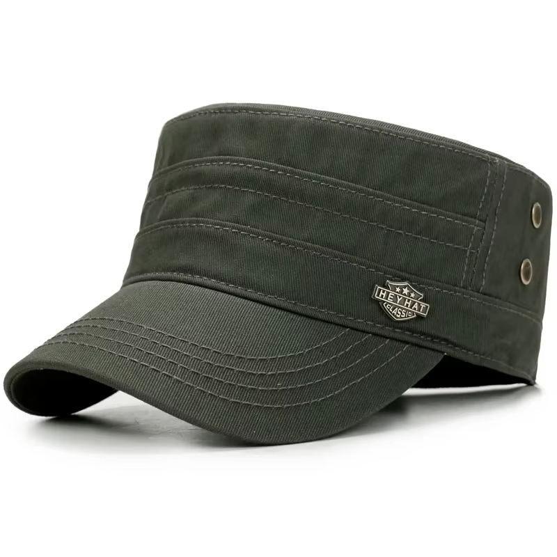 Chapeau de cadet décontracté en coton lavé pour hommes et femmes, casquettes plates, chapeaux de l'a