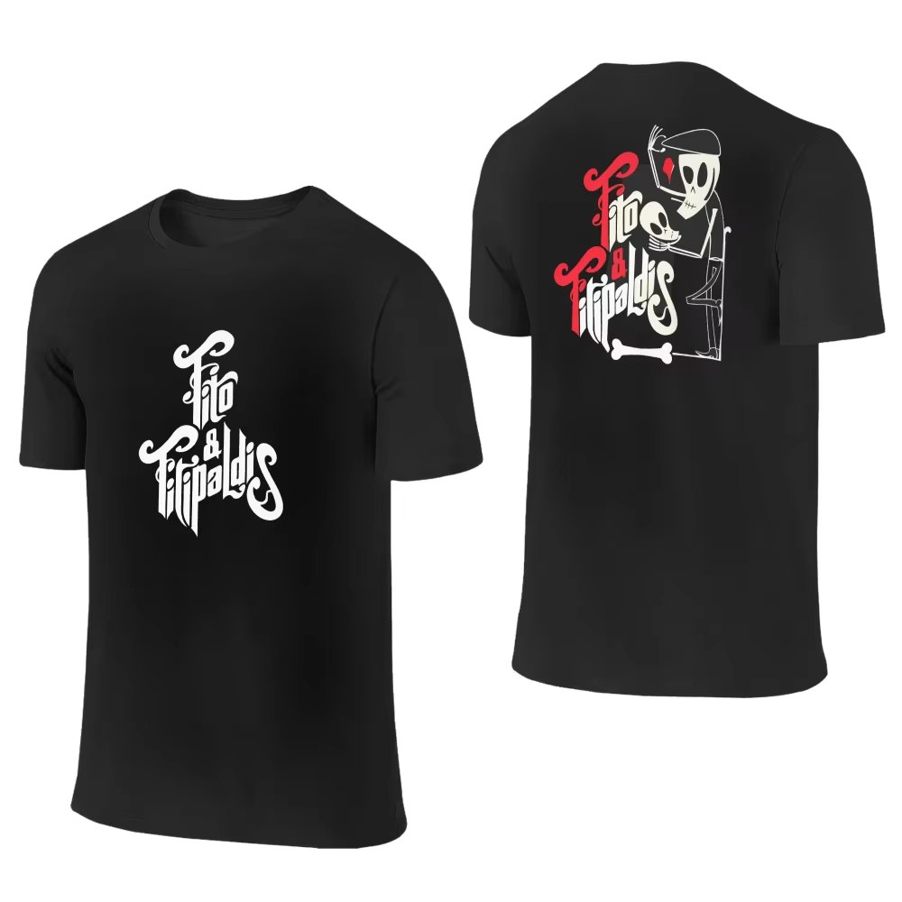 Fitos Fitipaldis Band T-shirt d'été Streetwear pour hommes et femmes, T-shirts en coton Hip Hop, hau
