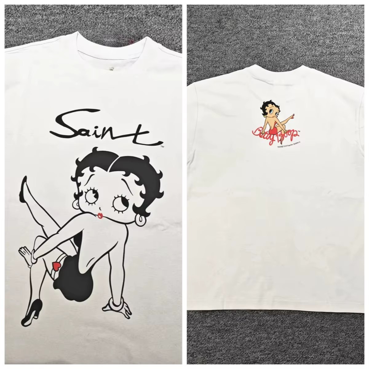 T-shirt unisexe Fashion Saint OF Michael Streetwear Vintage Baggy Oversize avec imprimé graphique et