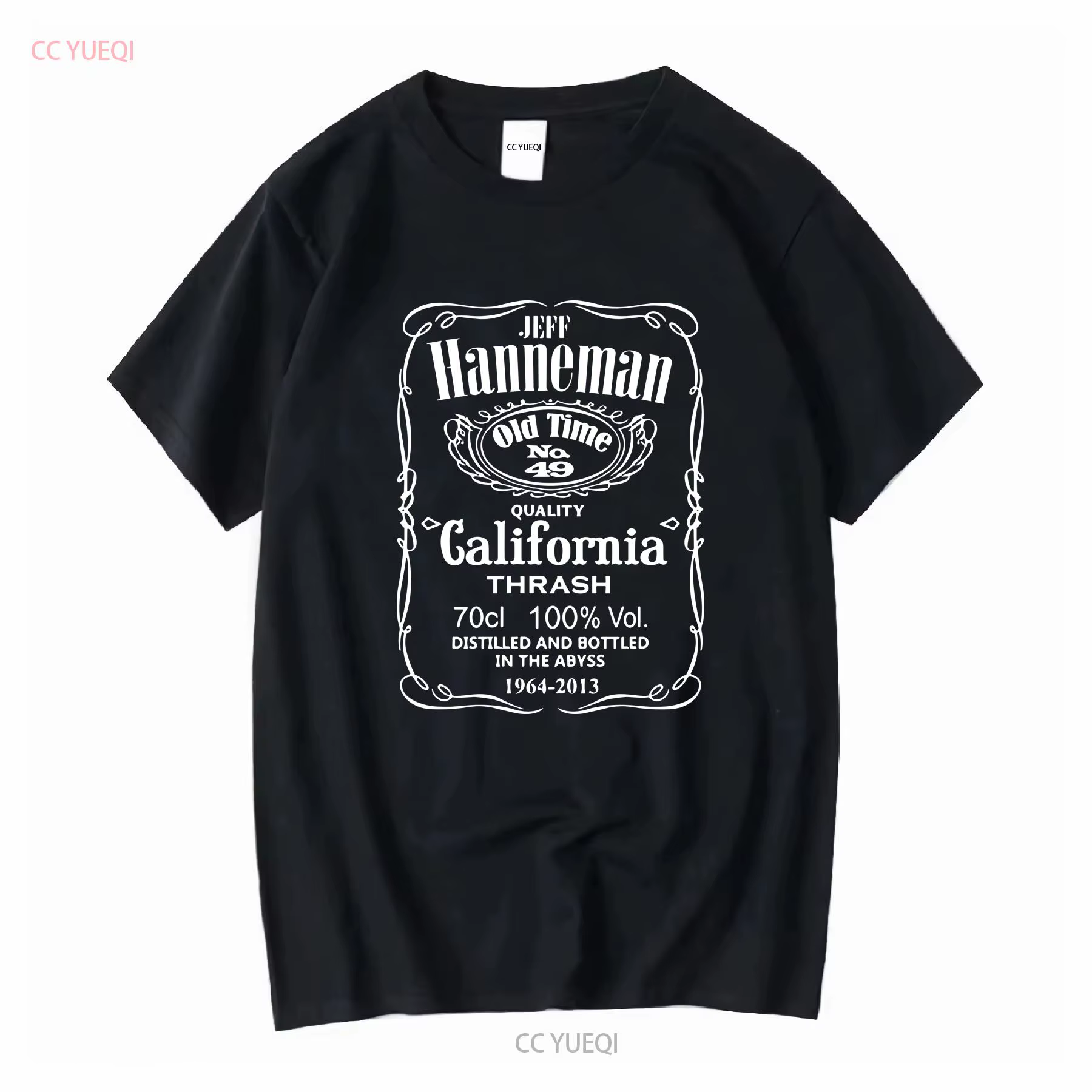 Jeff Hanneman T Shirt manches longues ou courtes vintage Lavé Polyvalent graphique vêtements de créa