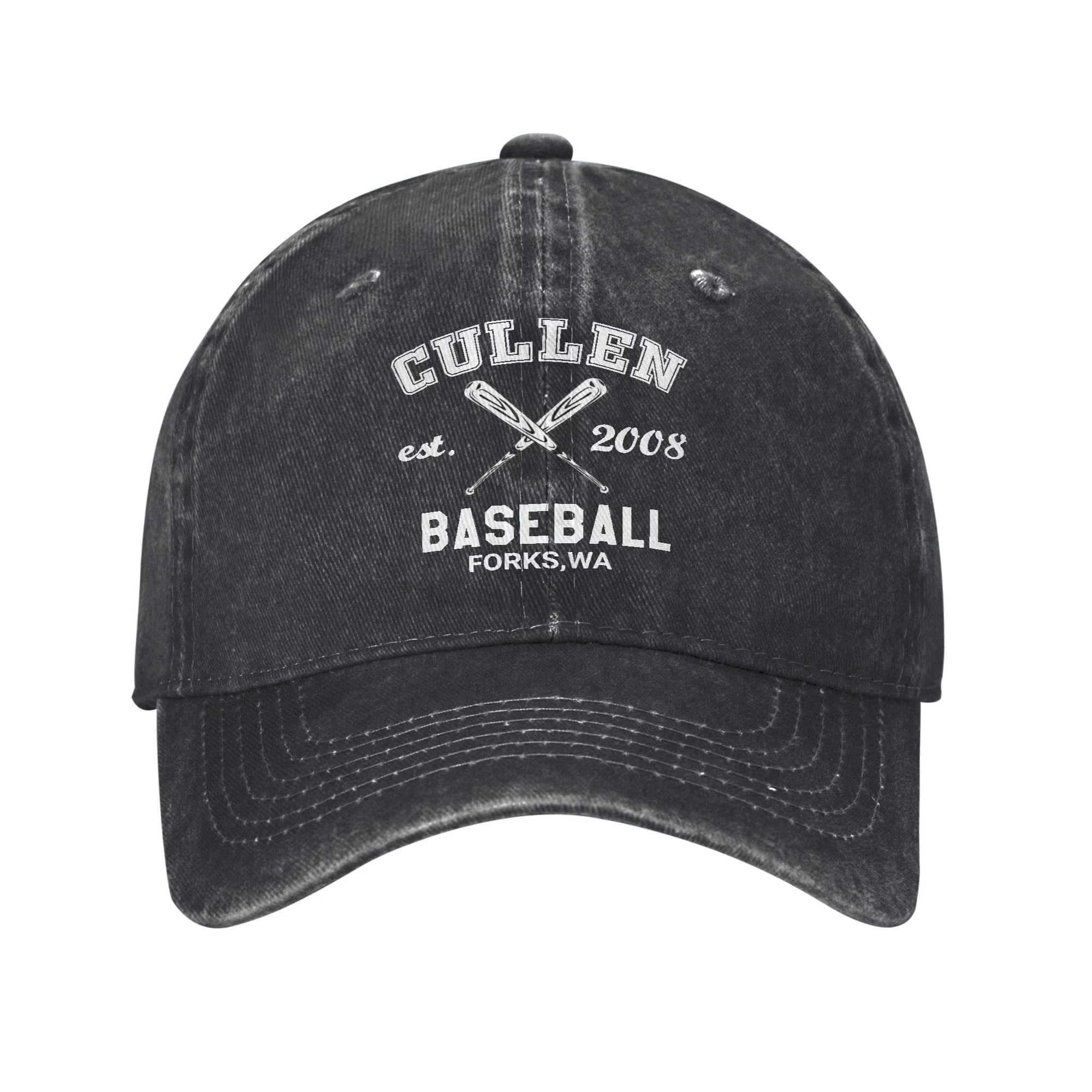 Casquette de baseball Cullen Twilight, casquette classique en coton vieilli, casquette de soleil uni