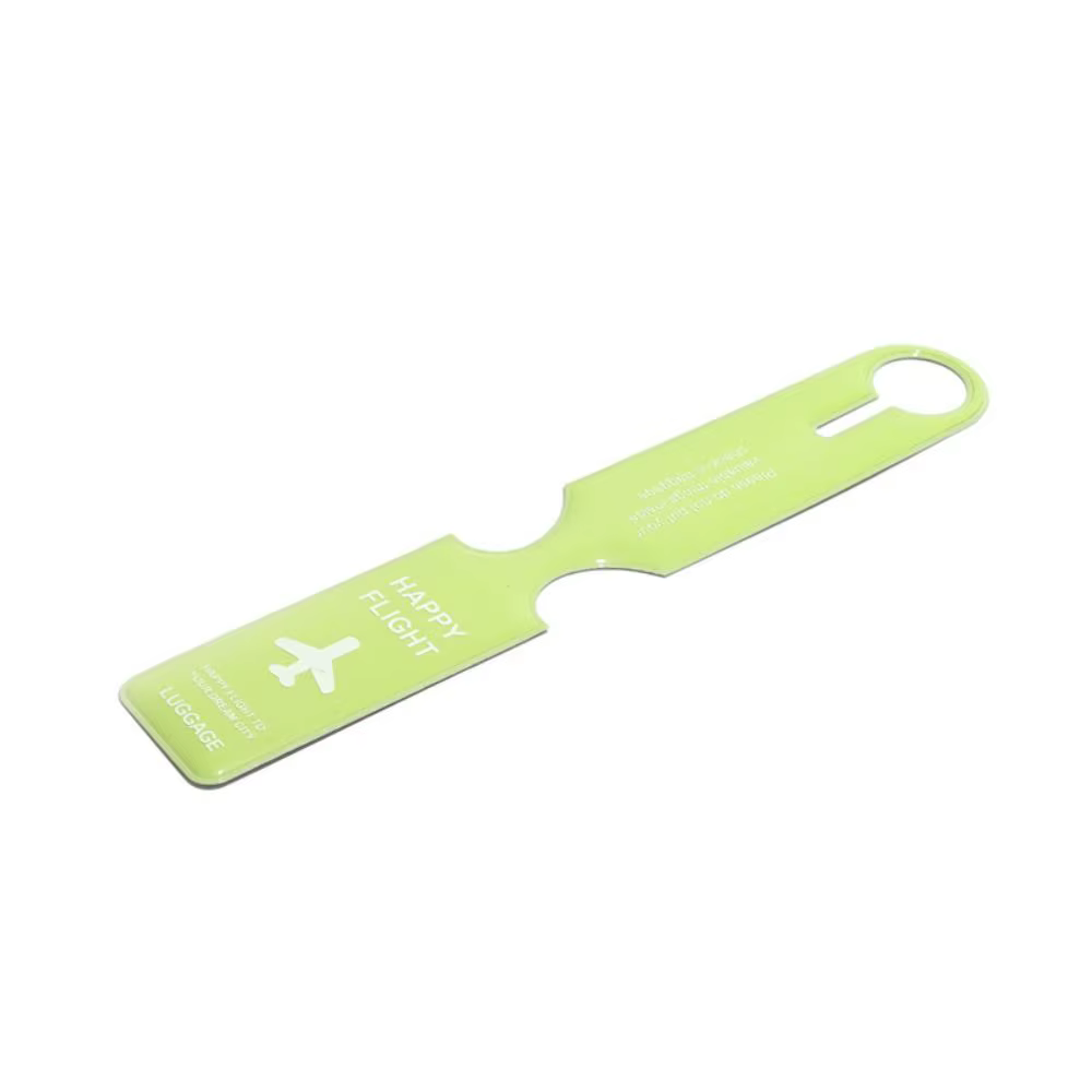 Étiquette de bagage en PVC pour carte d'embarquement, étiquette d'adresse, carte d'information, étiq