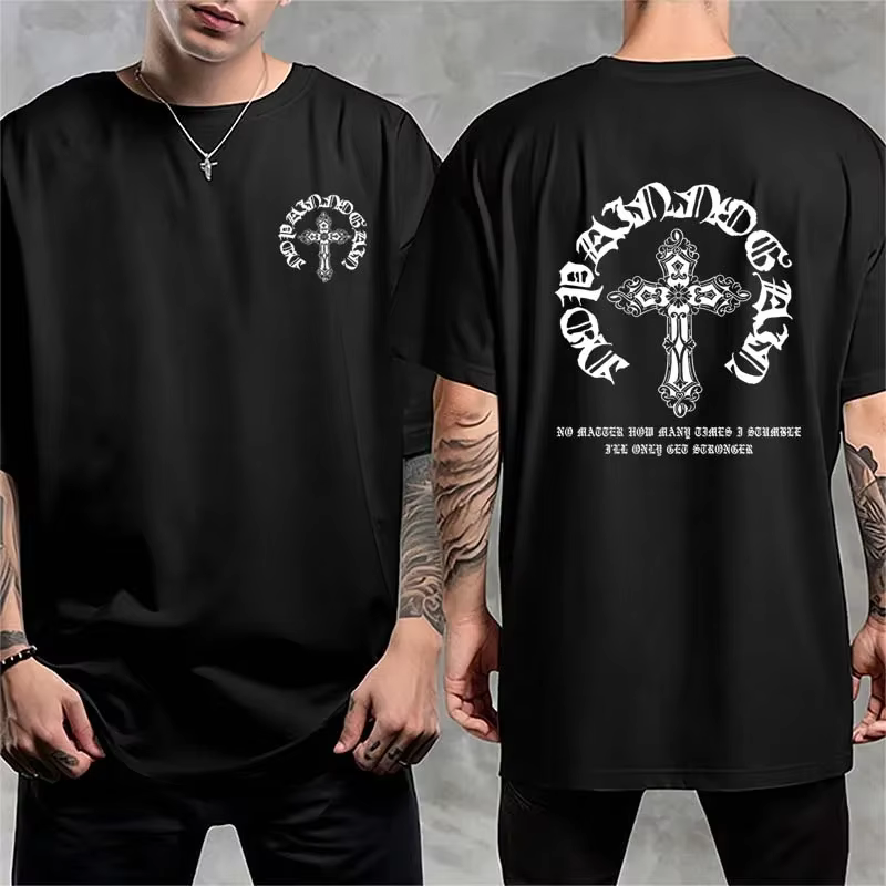 T-shirt pour homme à imprimé graphique rétro, mode décontractée d'été, streetwear gothique, hauts à 