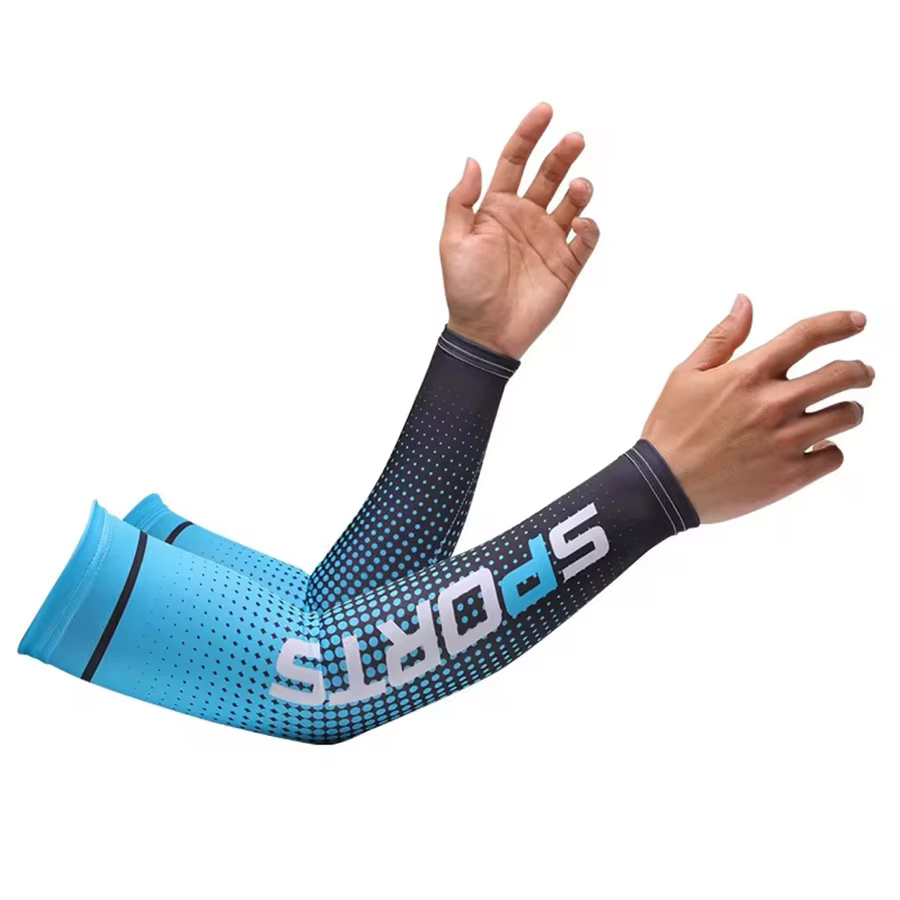 Manches de Protection solaire en soie glacée pour hommes et femmes, Protection solaire UV, bras anti