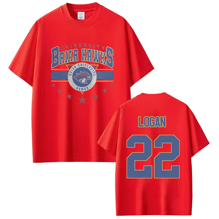 T-shirts Off Campus Logan 22, T-shirt de hockey Briar University, vêtements pour hommes et femmes, T