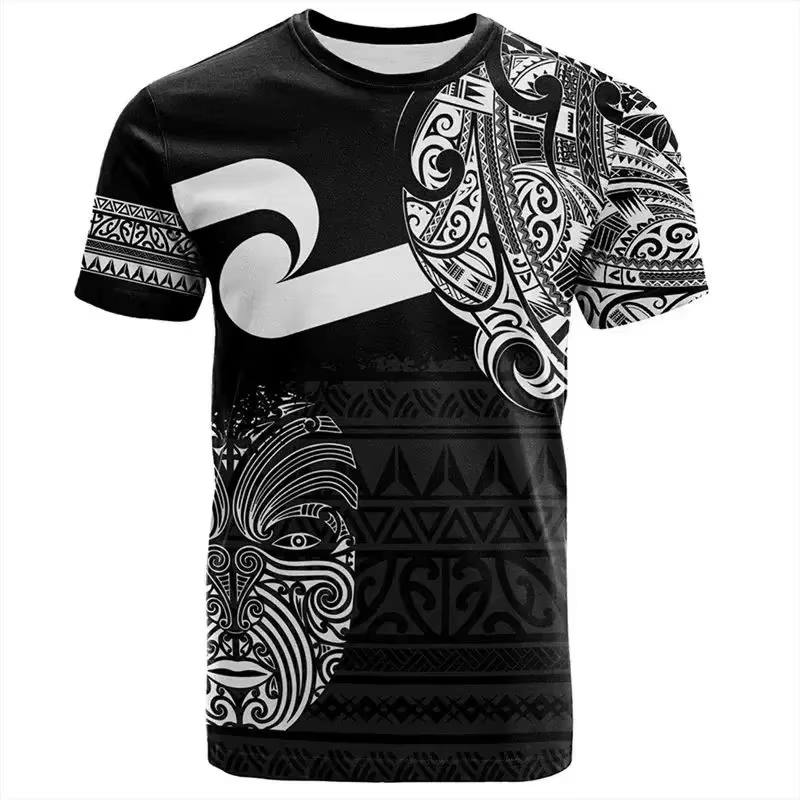 T-shirt de sport pour homme à séchage rapide, imprimé rugby maori d'été de Nouvelle-Zélande, pour la