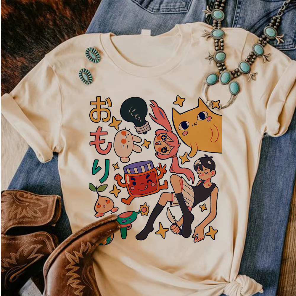 Omori Tee femmes été streetwear graphique t-shirt femme manga japonais vêtements drôles