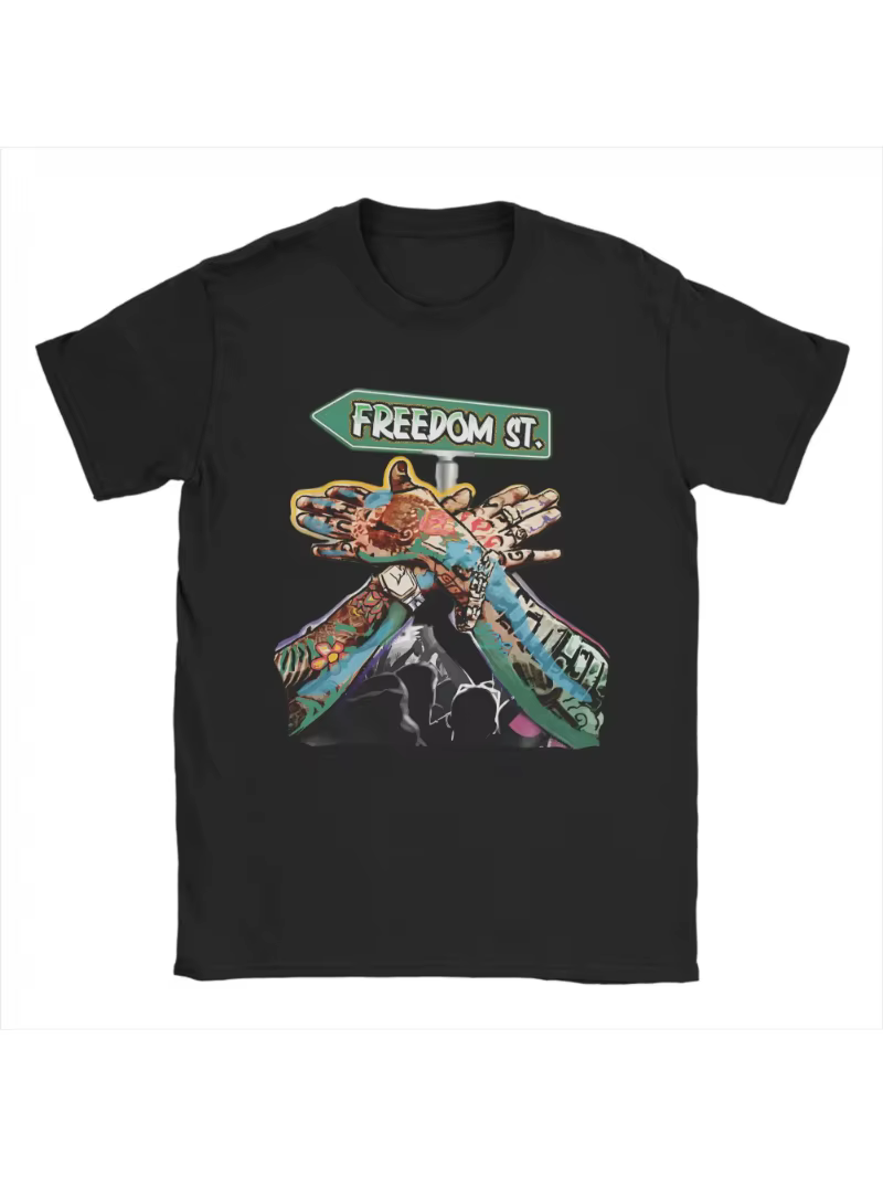 T-shirt à imprimé graphique Vybz Kartel – T-shirt décontracté en coton à manches courtes pour homme,
