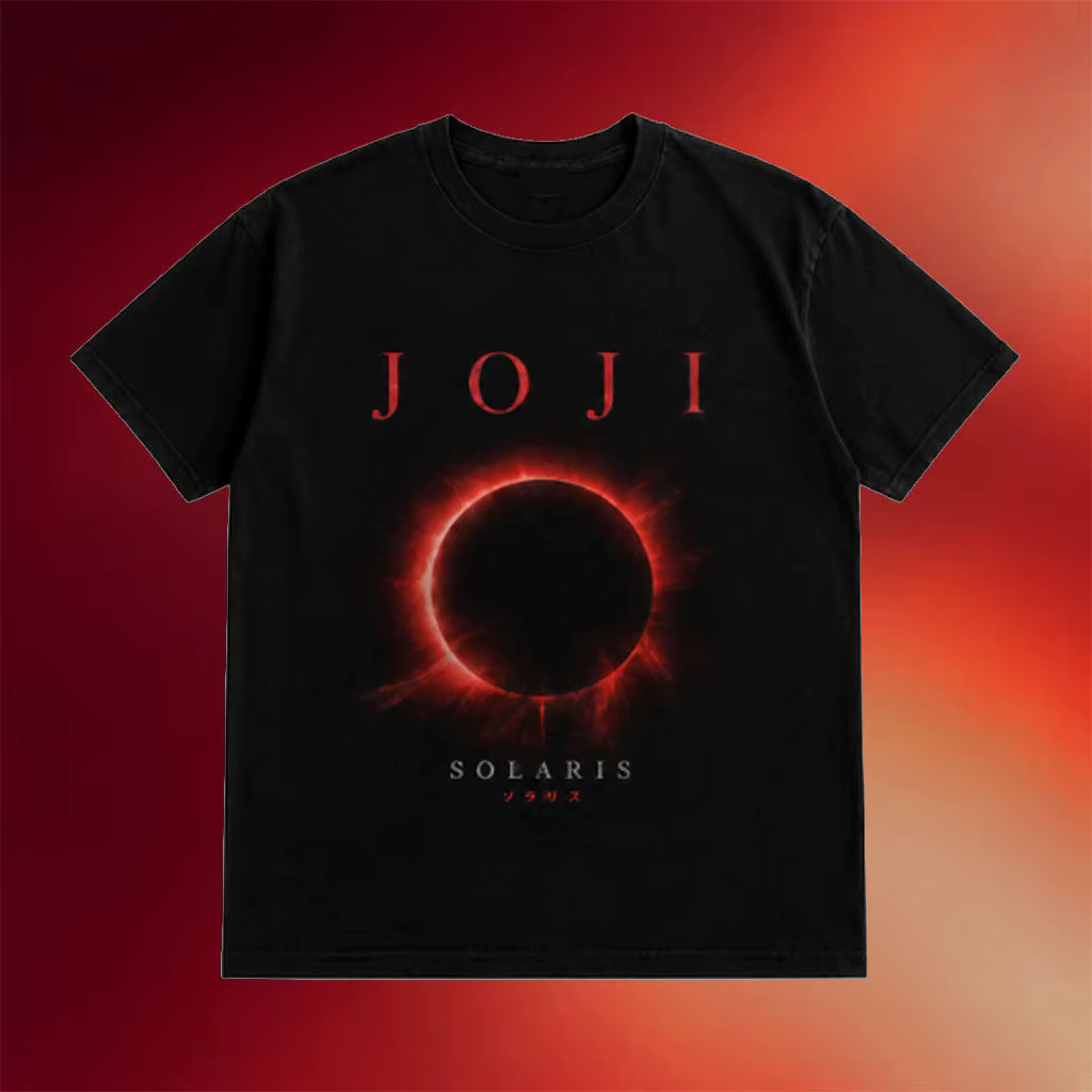 T-shirt Joji Merch 2026 Joji Solaris Tour – Collection Été Homme/Femme – Vêtement de Support Urbain 