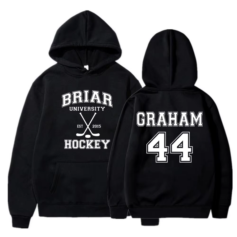 Briar University Graham 44 Hockey 2 Side Hoodies Off Campus Hockey Romance Hoodie Unisexe Sweat-shir