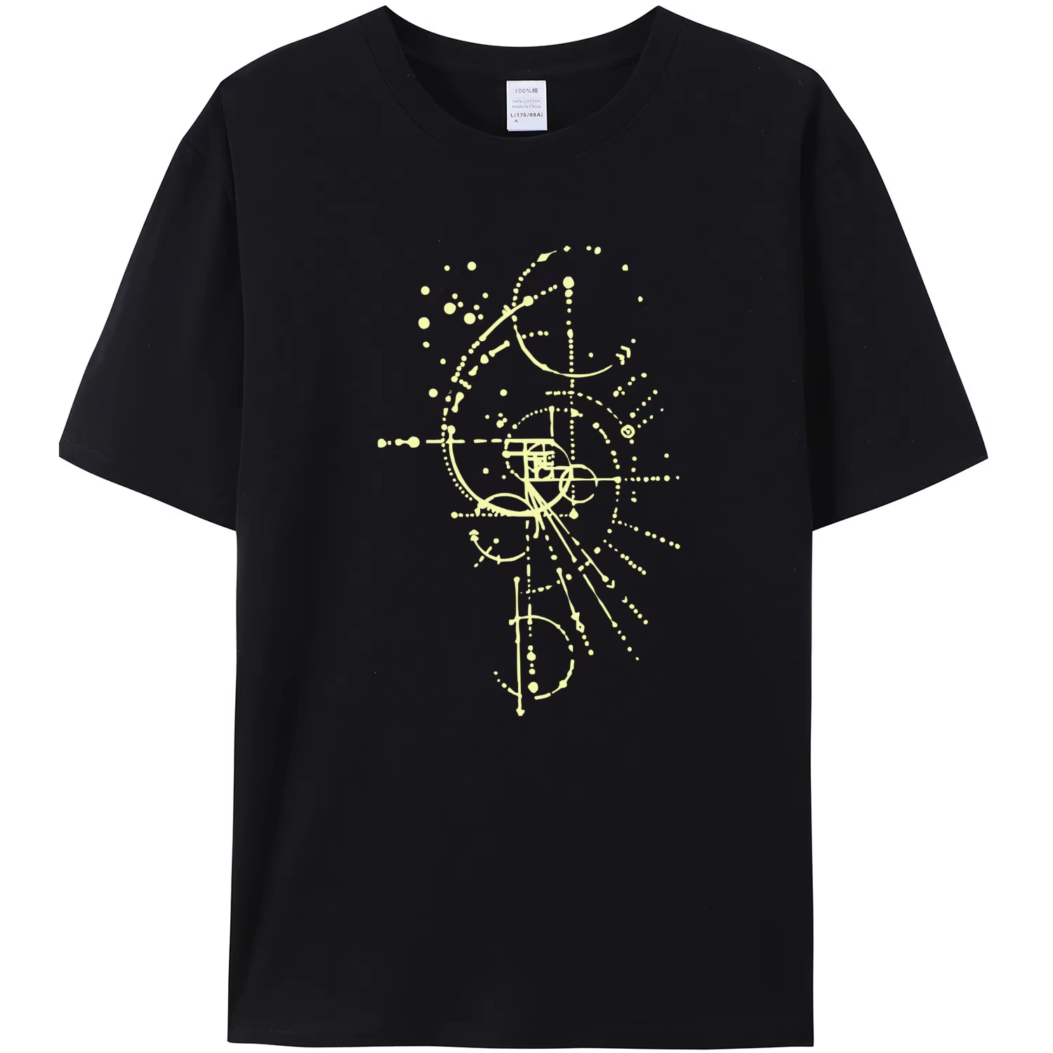 Meilleure vente mode hommes édition or Fibonacci Rectangle à manches courtes imprimé t-shirt style d