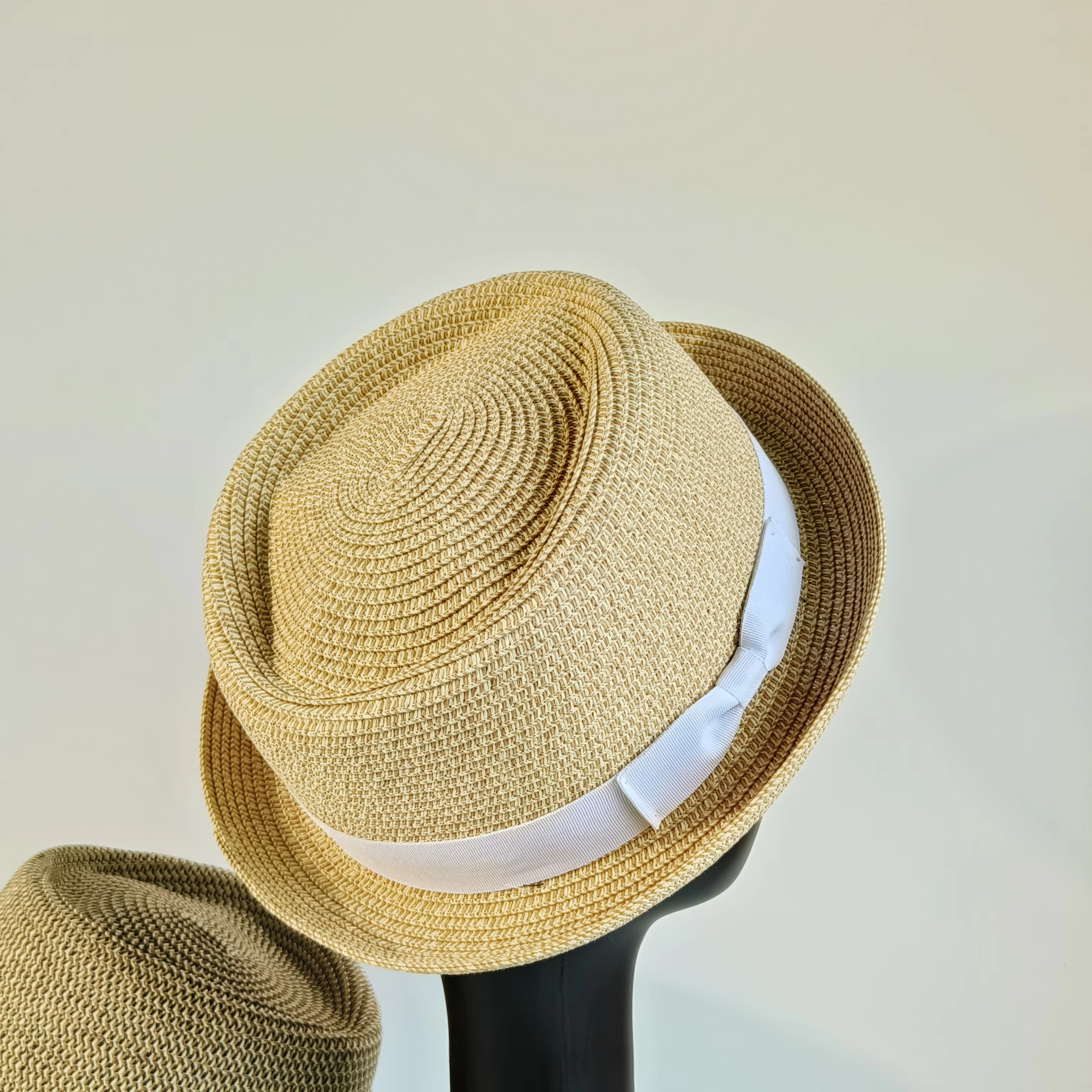 Chapeau de soleil d'été pour homme en paille tressée à la main, style Trilby, Fedora, Panama, Belfry