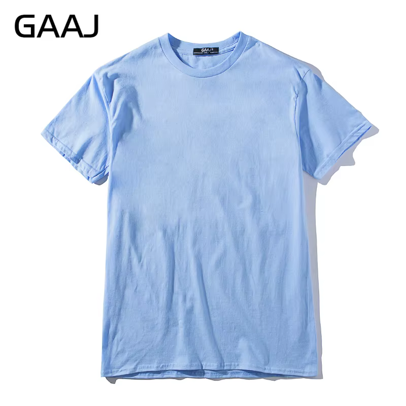 T-shirt en coton 100 pour homme, T-shirt basique, mode Streetwear,T-shirts d'été, T-shirts unis gran