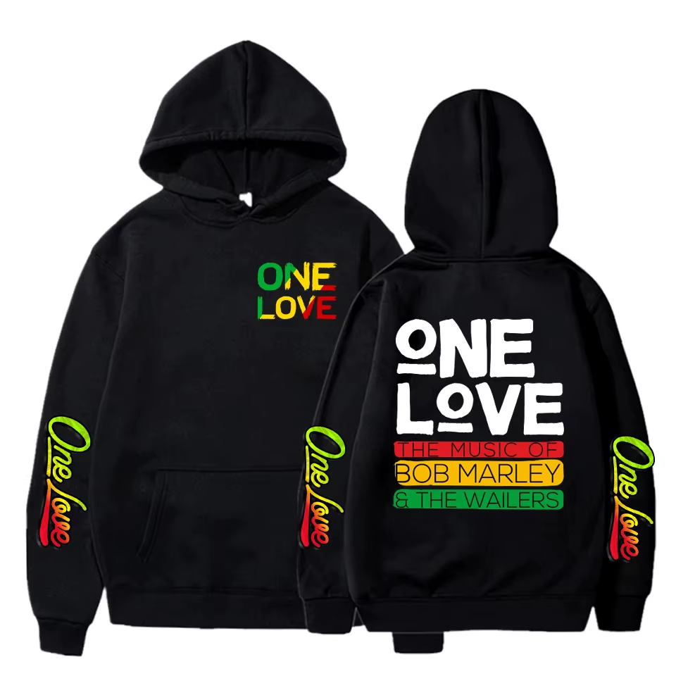 Sweats à capuche College Legend Reggae One Love pour hommes et femmes, Sweats à capuche Bob Marley, 