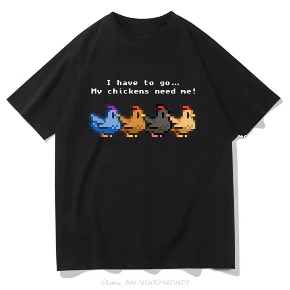 T-shirt unisexe pour homme et femme, vêtement à la mode, avec I Have To Go My Chickens Need Me, hara