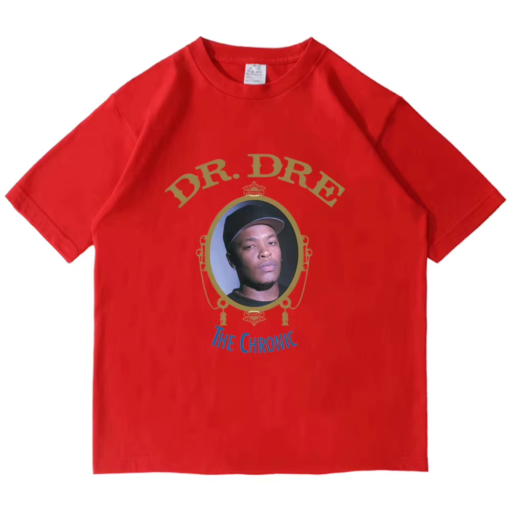 T-shirt Dr. Dre The Chronic Album, vintage, délavé, oversize, streetwear, homme/femme, été, coton, m