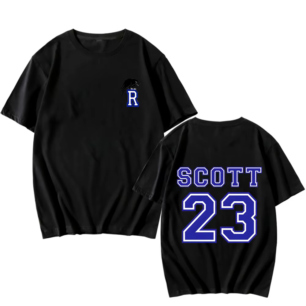 T-shirt en coton Tree Hill Ravens pour hommes et femmes, film de basket-ball Scott 23, printemps, ét