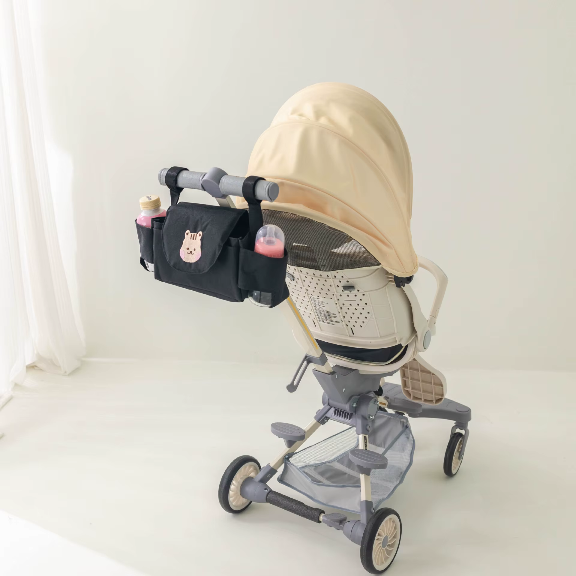 Sac de poussette pour bébé, organisateur de landau, accessoires pour bébé, porte-gobelet, chariot po