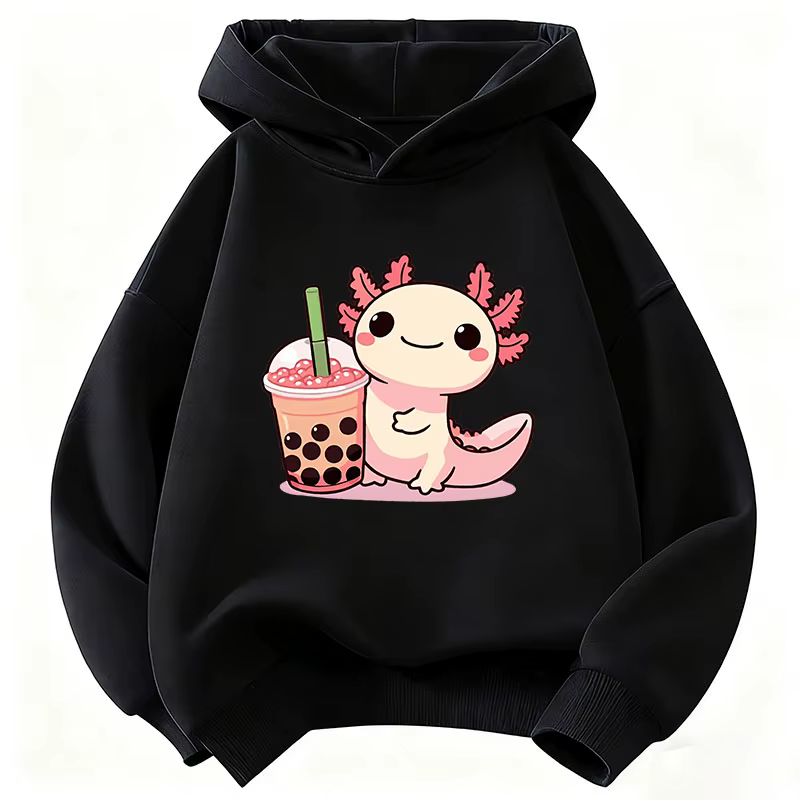 Sweat-shirt à capuche avec motif animal Y2k pour enfants, sweat-shirt à capuche pour garçons et fill