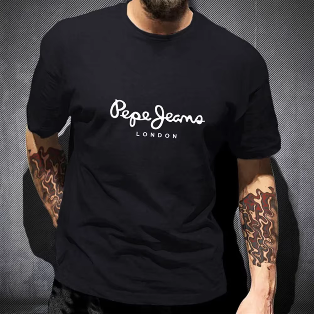 Nouveau T-shirt Pepe Jeans London pour homme avec logo, collection été 2026, manches courtes, 100 % 