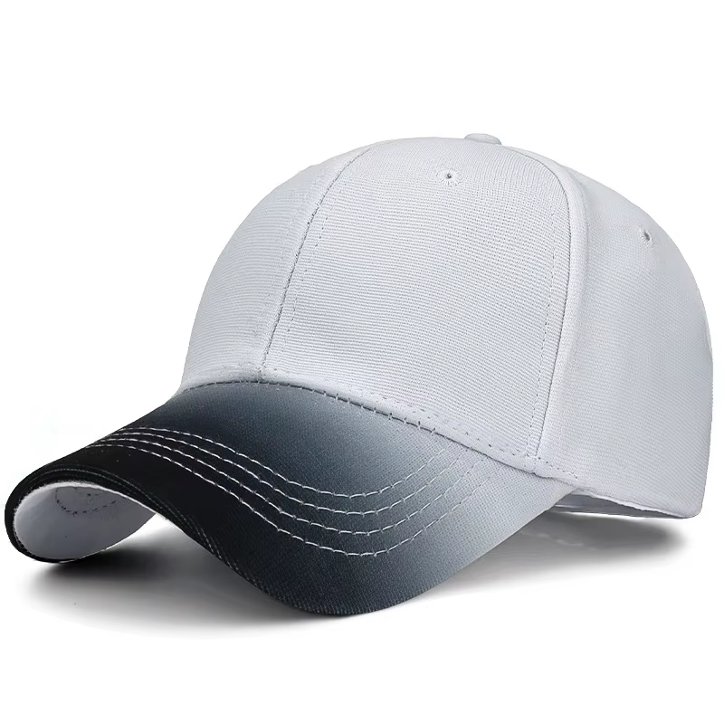 Casquette de Baseball avec votre propre Logo, dégradé de couleur unie, grande tête, Sports de plein 