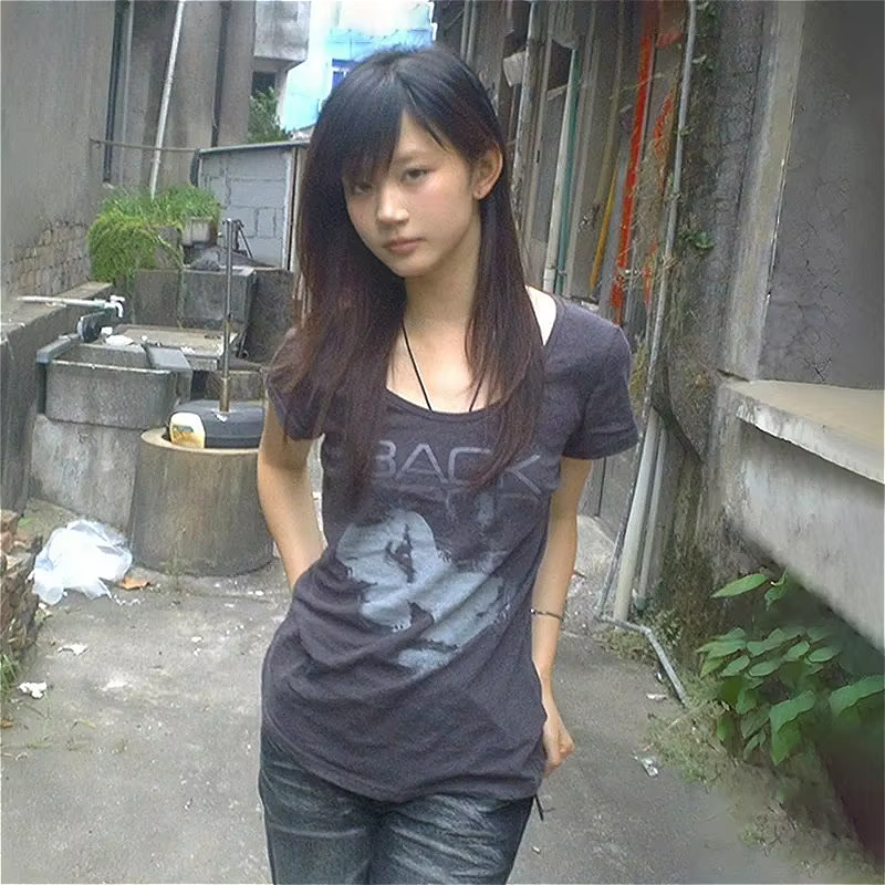 T-shirt Femme Esthétique Grunge Y2K Vintage Années 2000 Harajuku Imprimé Lettres Manches Courtes Cou