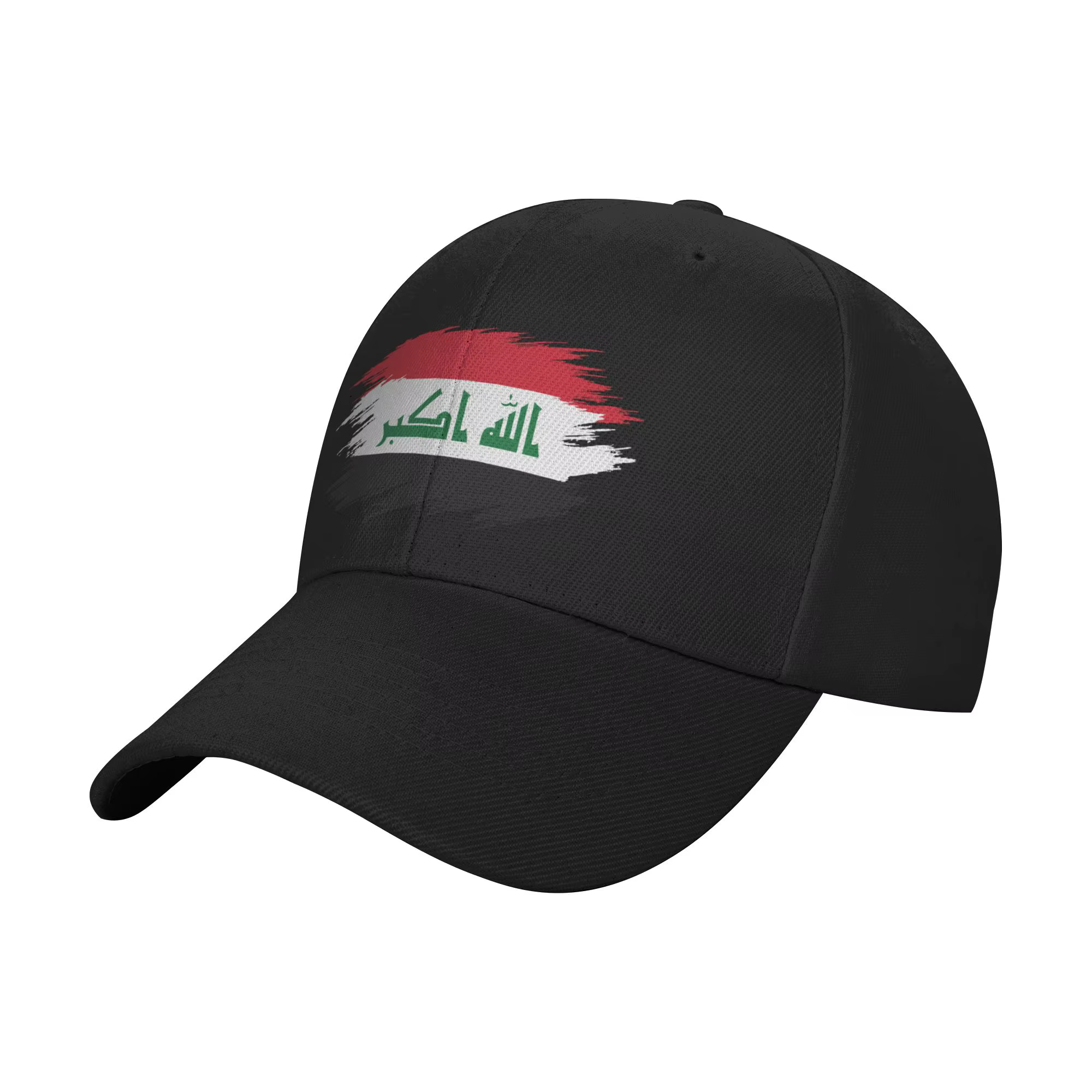 Casquette de baseball au design du drapeau irakien (IRQ) de Bagdad, style streetwear, casquette truc