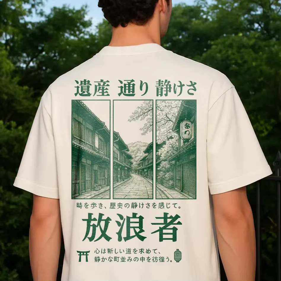 Kyoto Streetview T-Shirt urbain japon T-Shirt Vintage japon T-Shirt japonais Streetwear Tokyo chemis