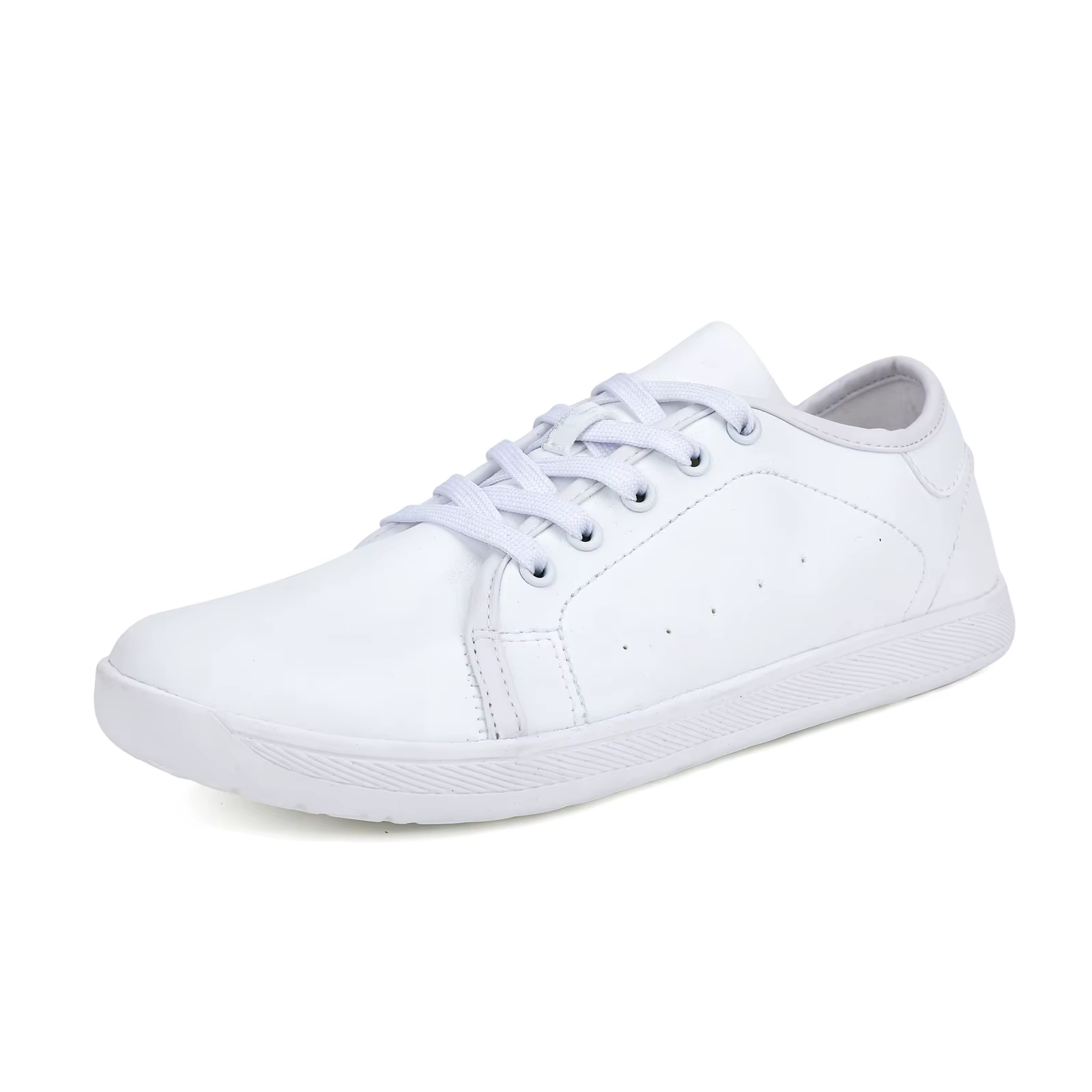 Oiaano bout large pieds nus femme blanc Sneaker homme chaussures en cuir unisexe minimaliste respira