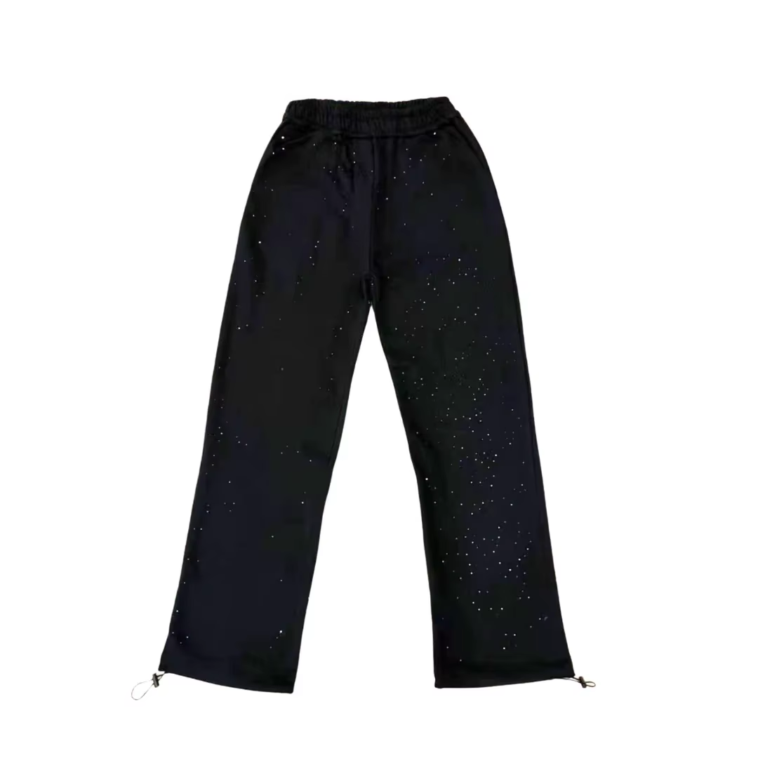 Sweat-shirts et pantalons de survêtement pour couples, style ciel étoilé incrusté de diamants, mode 