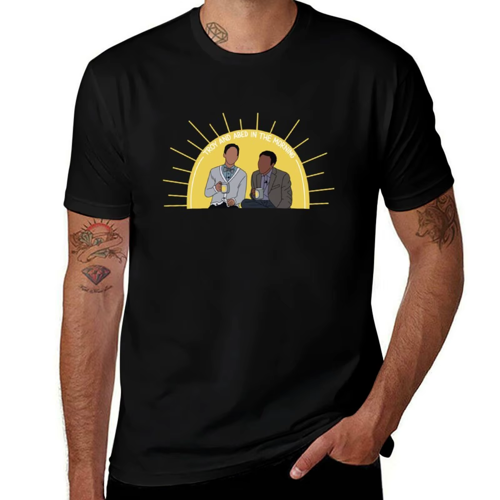 T-shirt de pêche à séchage rapide Troy and Abed in the Morning Community