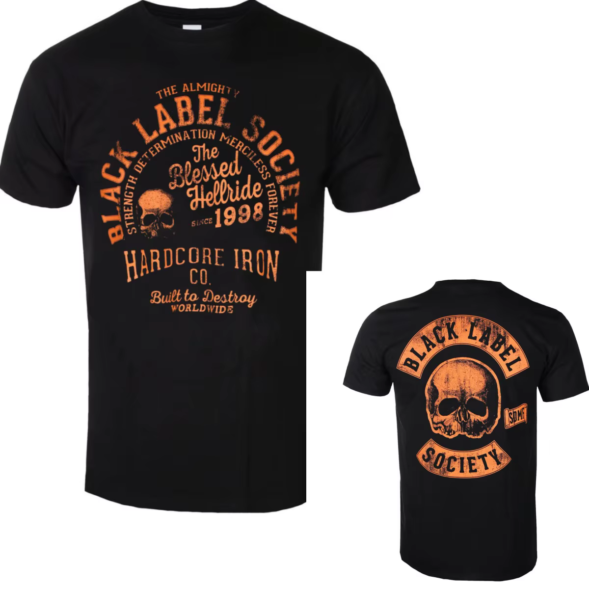 T-shirt en coton avec image graphique Black Label Society, unisexe, manches courtes, marque de mode,