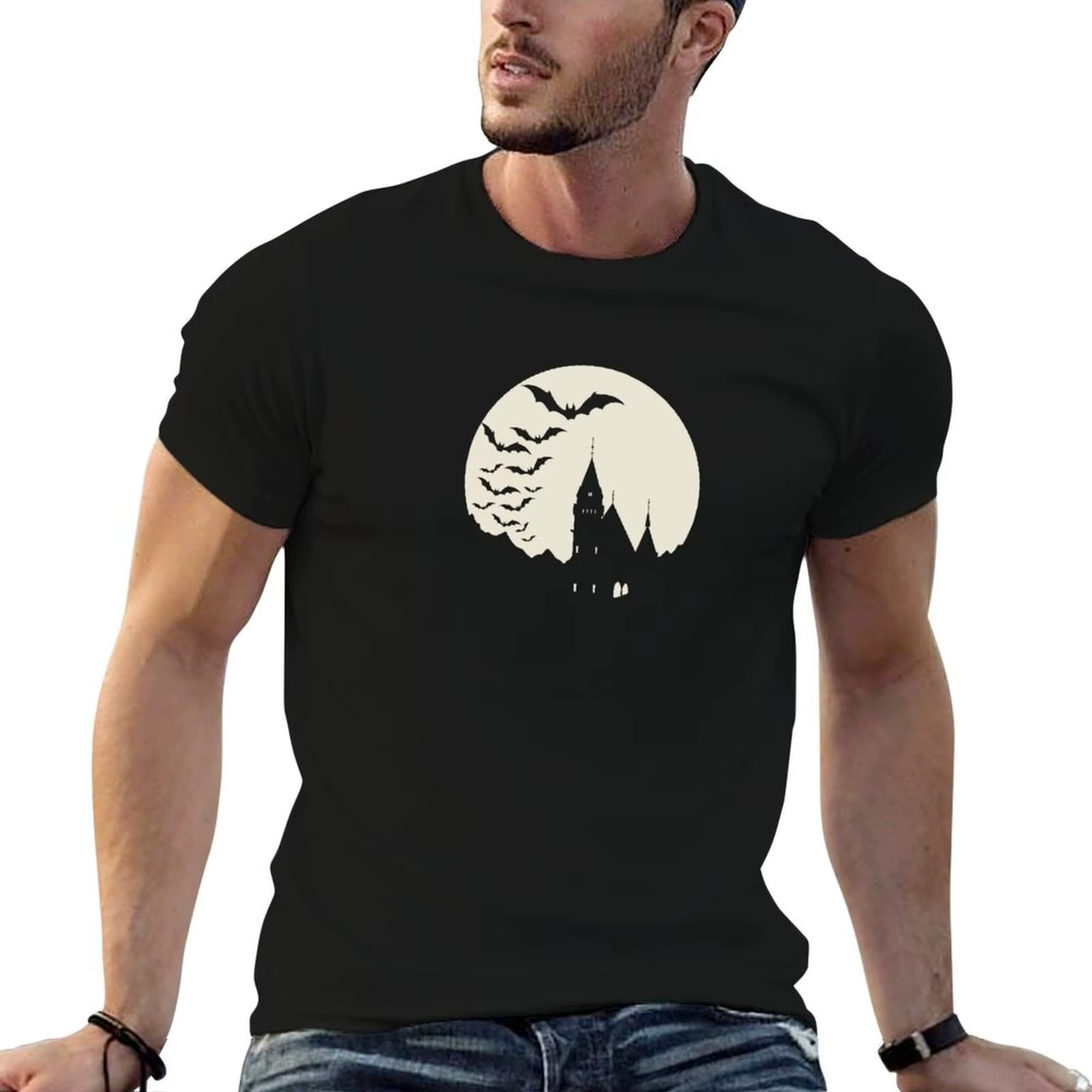 Ravenloft by the moon T-Shirt t-shirt pour hommes 100% coton, marque de luxe, t-shirts anime pour ho