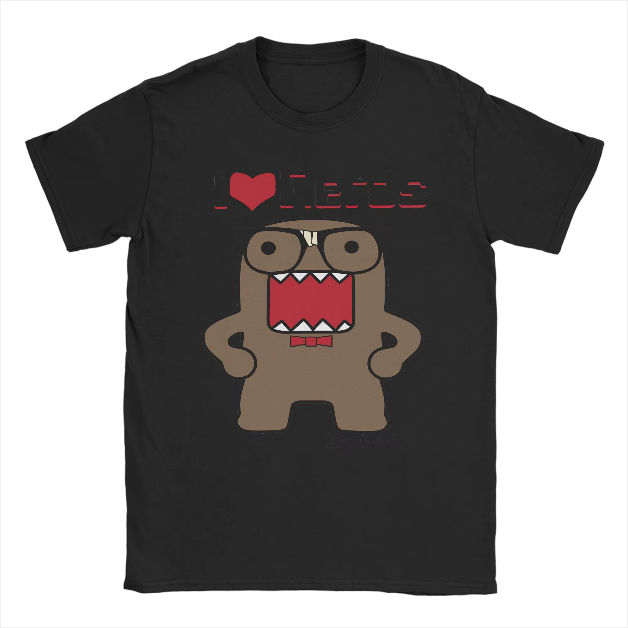 J'aime les Nerds Domo Kun (25) t-shirt hommes Y2K rétro 100% coton T-Shirts été col rond mode T-Shir