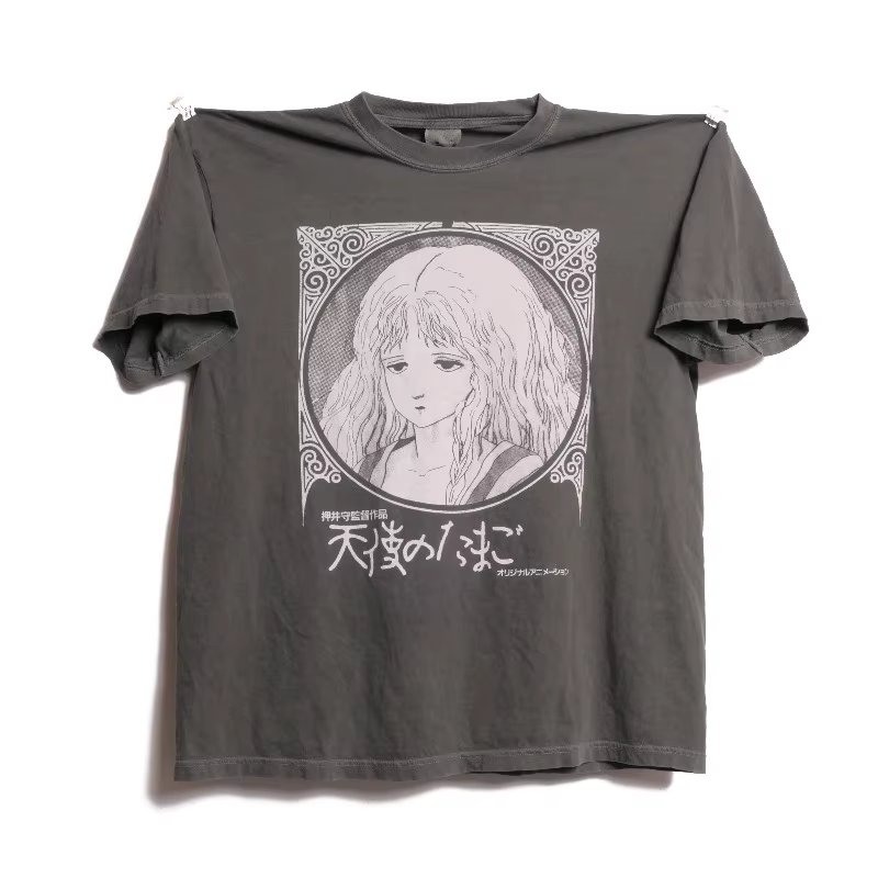 T-shirt rétro pour hommes, film d'animation Angel Egg, nouveau T-shirt unisexe d'été
