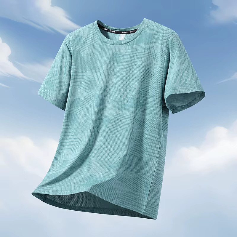 T-shirts Extra Grande Taille 12XL Homme Femme Séchage Rapide Spandex Col Rond Manches Courtes Hauts 