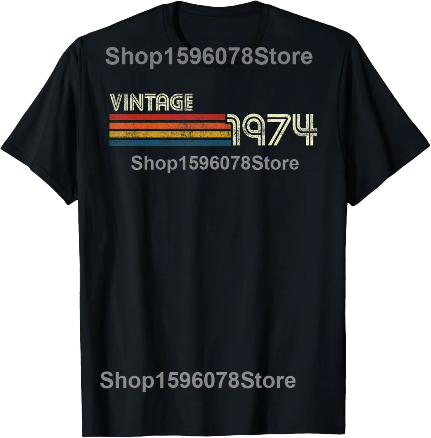 Vintage légendes nées en 1974 52 ans t-shirts hommes femmes pur coton Humor Streetwear t-shirt à man