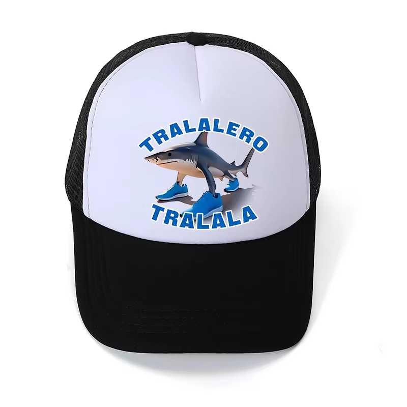 Tralalero Tralala fun Shark Meme Casquette de baseball pour enfants Garçons Filles Sport Chapeau de 