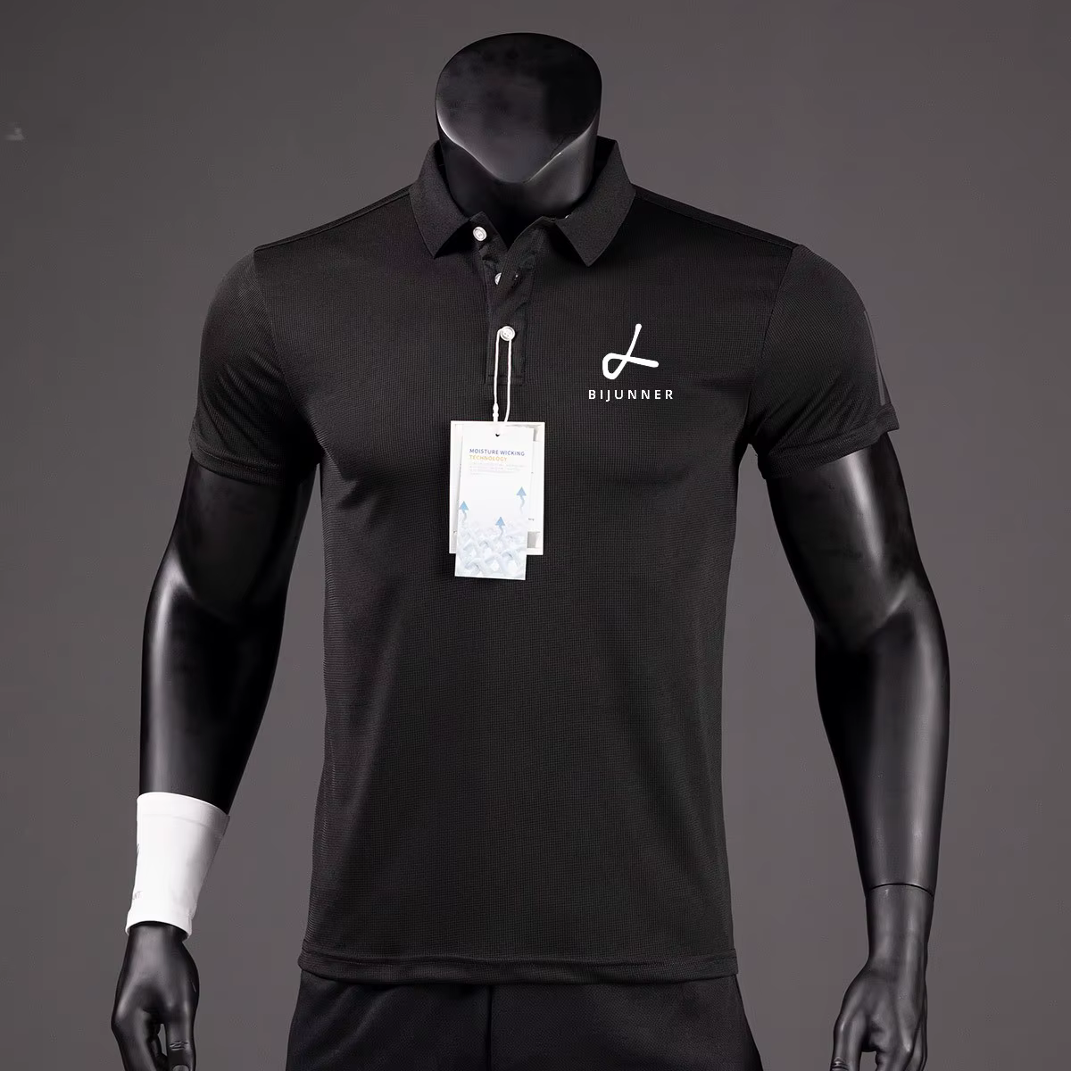 Polo de golf décontracté à manches courtes, t-shirts sportifs respirants, chemises à revers à séchag